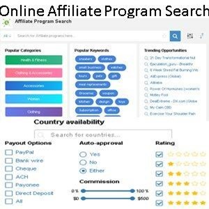 Affiliate Program Search Data Base For Affiliate Marketing
