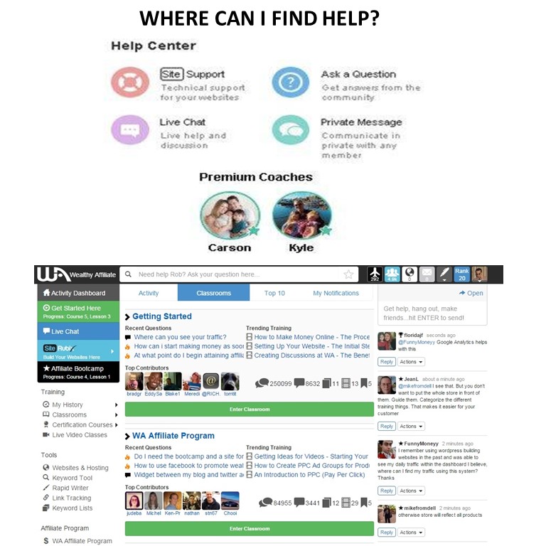 The Wealthy Affiliate Help Center For Affiliate Marketing