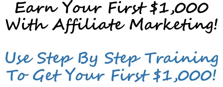 Earn Your First 1000 Dollars Use Step By Step Training To Get Your First One Thousand Dollars